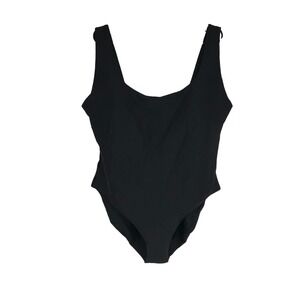 J.Crew Womens Black Scoopneck One-Piece Swimsuit Size 20 Recycled Fabric NEW